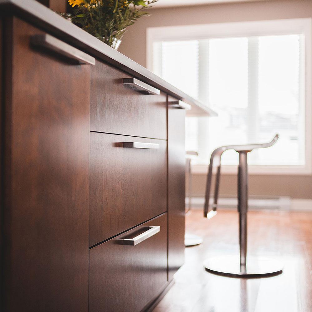 BowLift | Kitchen cabinet pulls brushed nickel stainless steel cabinet handles