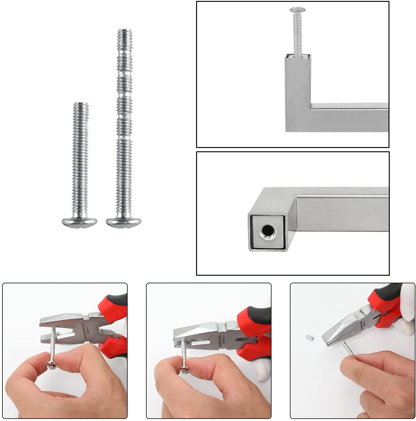 BowLift | Kitchen cabinet pulls brushed nickel stainless steel cabinet handles