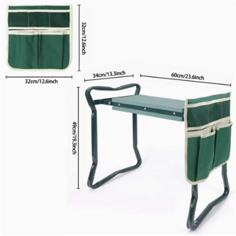 BowLift | Kneeler Seat Garden Kneeling Mat with EVA Kneeling Pad and Tool Bag