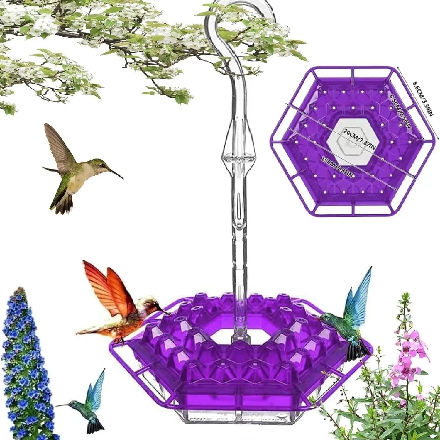 BowLift | Kolibri Feeder to Hang – For a Lively Garden Full of Color and Life