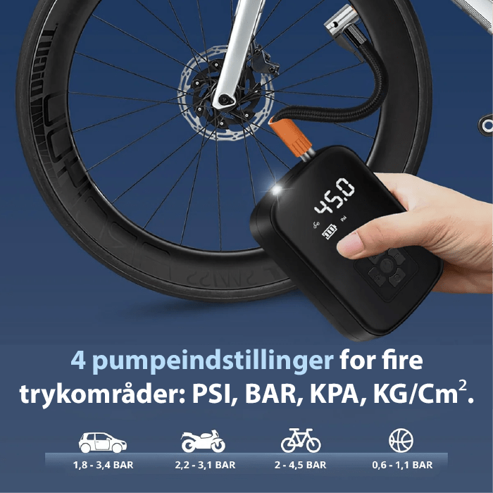 BowLift | Compact electric air pump for tires, balls & mattresses