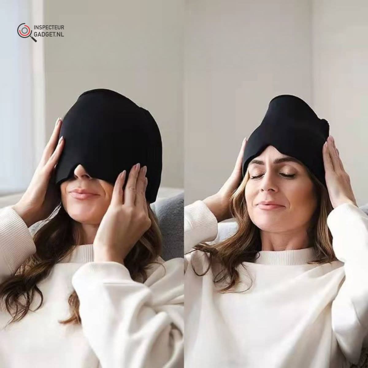 BowLift | Head support – Migraine & headache mask with cold and heat function