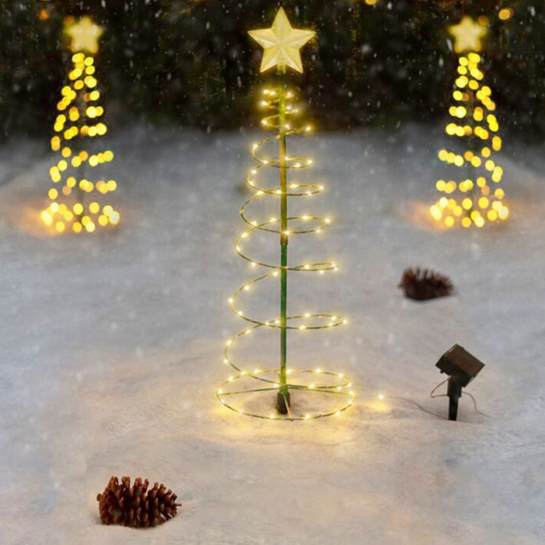 BowLift | SolarGlow Christmas Tree – Wireless LED Outdoor Lighting powered by Solar Energy