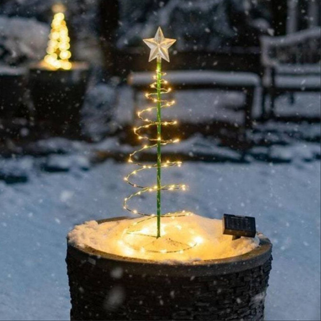 BowLift | SolarGlow Christmas Tree – Wireless LED Outdoor Lighting powered by Solar Energy