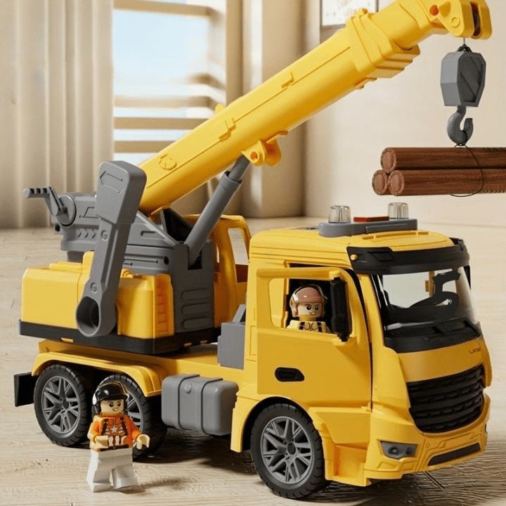 BowLift | Construction Vehicle with Light, Sound & Movable Crane Arm (from 3 years)