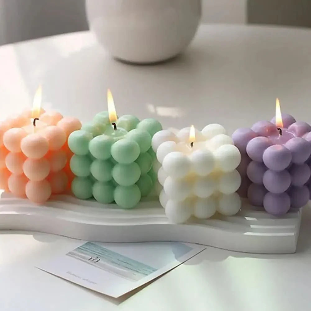 BowLift | Handmade Soy Wax Cube Candle, Decorative & Fragrant