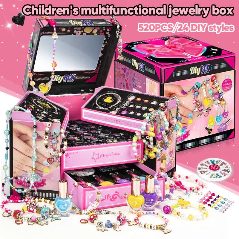 BowLift | Creative Bracelet Craft Kit for Girls with Sparkling Charms