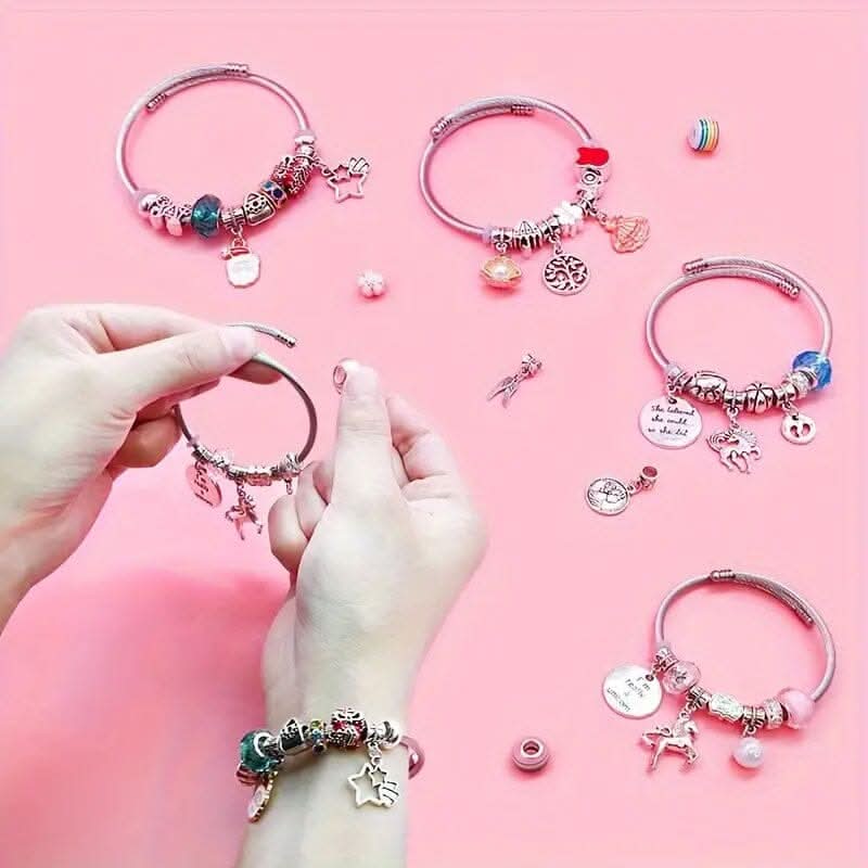 BowLift | Creative Bracelet Craft Kit for Girls with Sparkling Charms