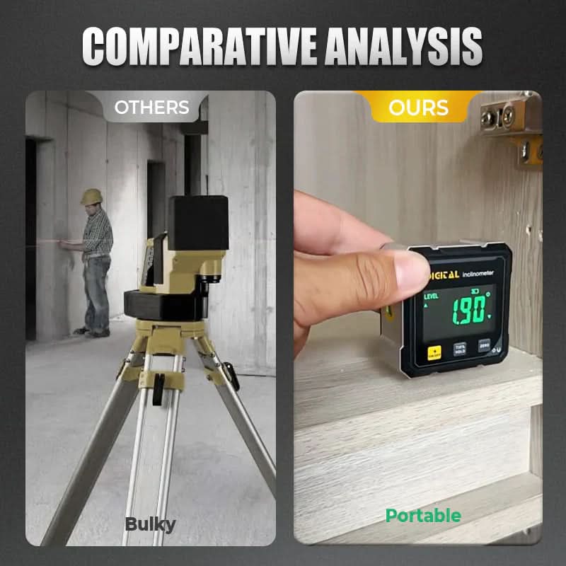 BowLift | Digital 4-Side Angle Gauge with Magnetic Base