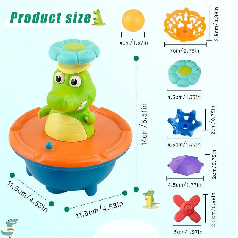BowLift | LED Fountain "Crocodile" – With interchangeable attachments & light effect