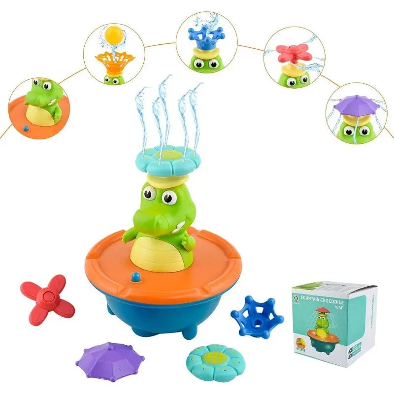 BowLift | LED Fountain "Crocodile" – With interchangeable attachments & light effect