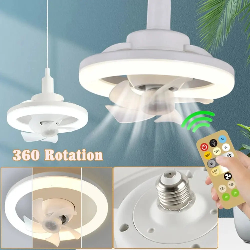 BowLift | LED ceiling fan with remote control – Quiet & Stylish Cooling