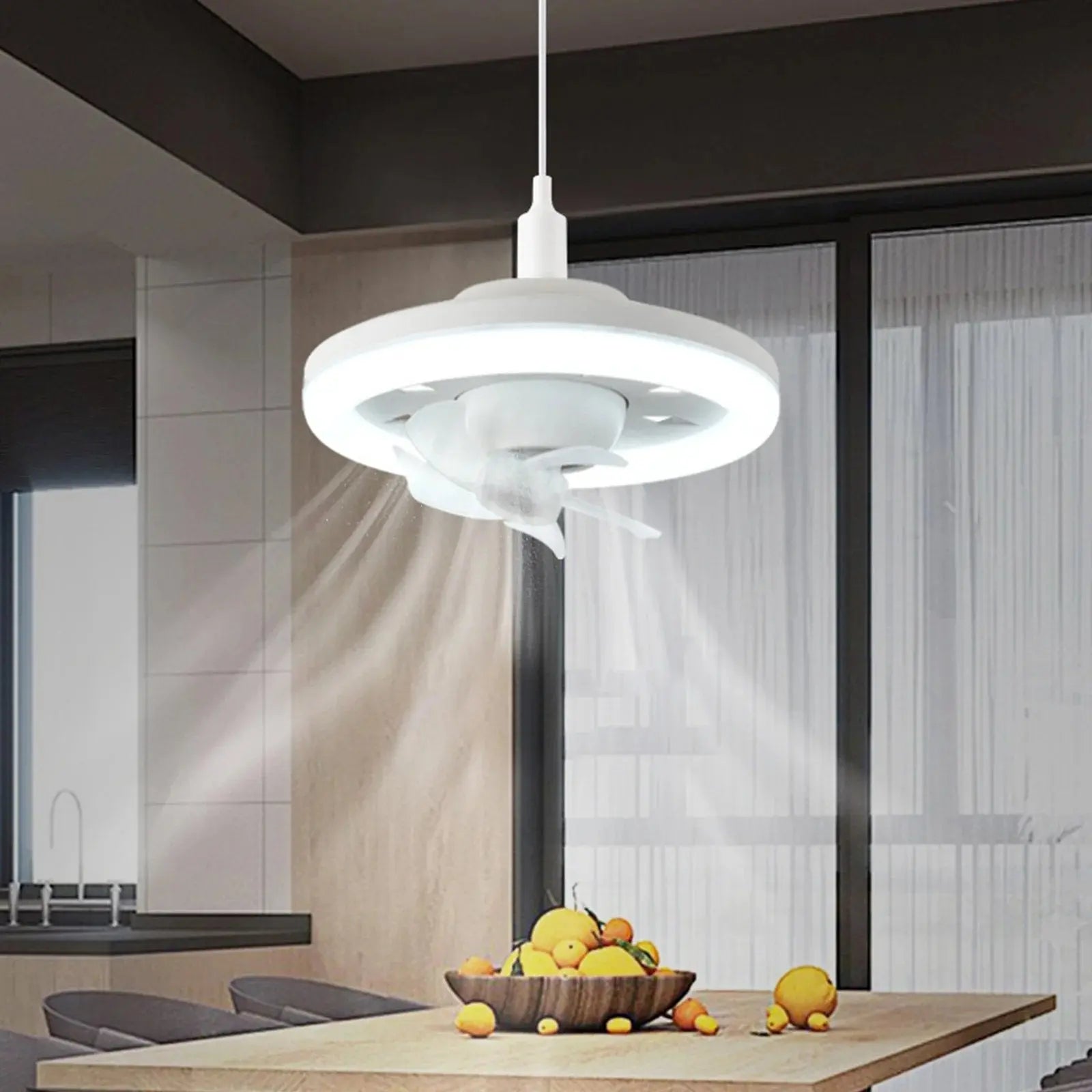 BowLift | LED ceiling fan with remote control – Quiet & Stylish Cooling