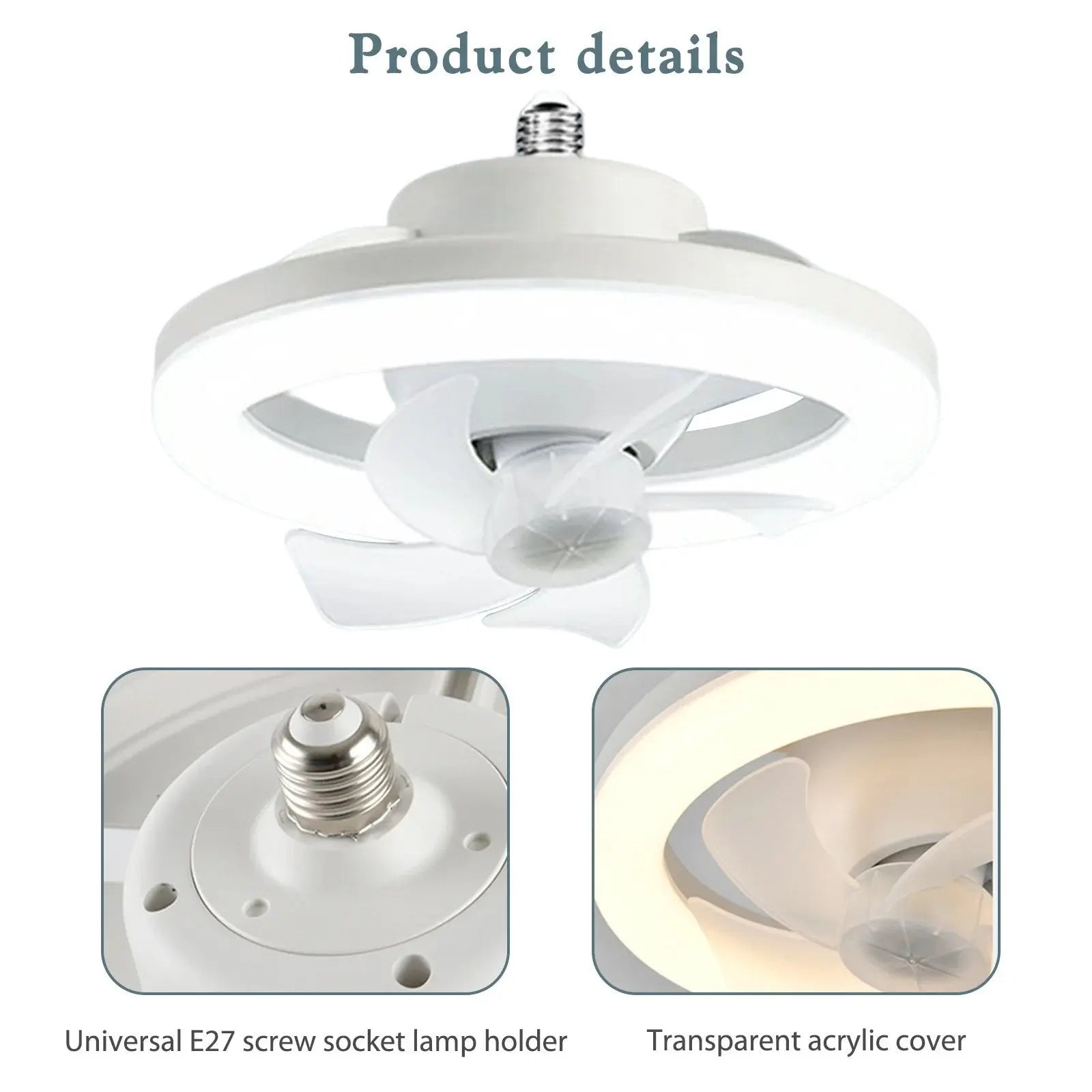 BowLift | LED ceiling fan with remote control – Quiet & Stylish Cooling