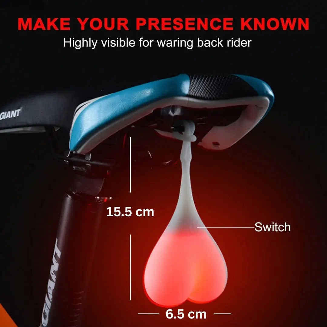 BowLift | LED bicycle rear light in heart shape – For better visibility in road traffic