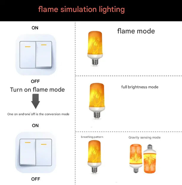 BowLift | LED flame light with gravitational effect – Realistic fire glow