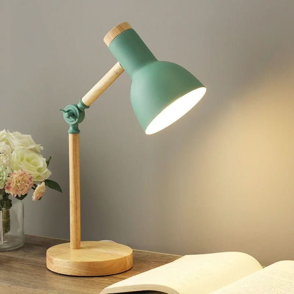 BowLift | Scandinavian table lamp made of wood with LED & adjustable arm