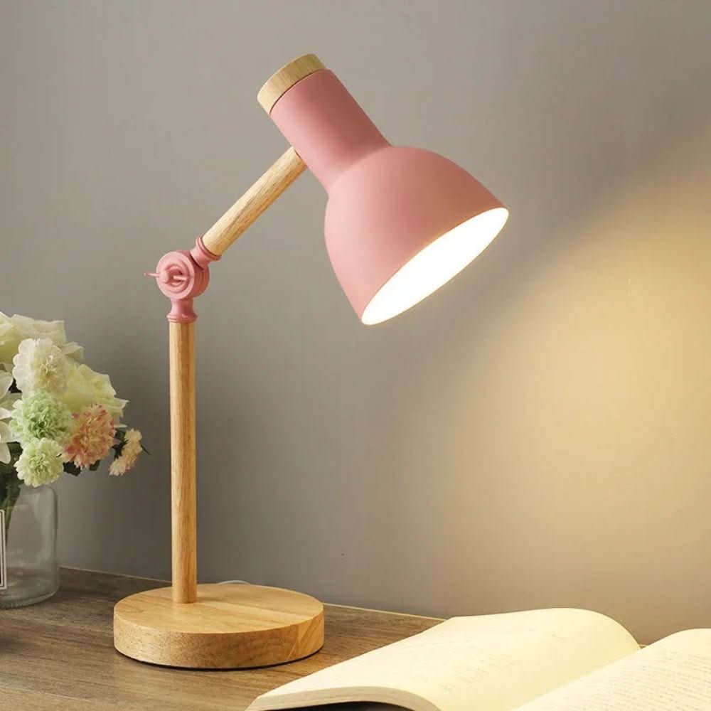 BowLift | Scandinavian table lamp made of wood with LED & adjustable arm