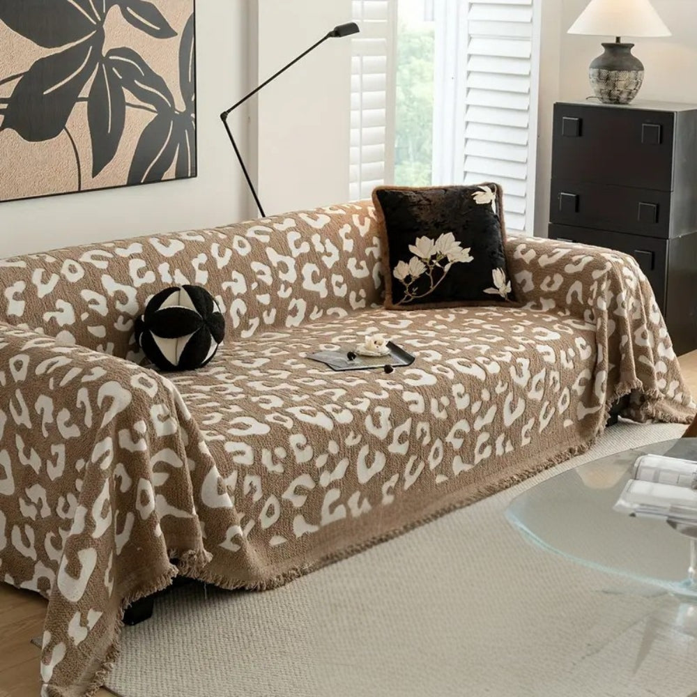 BowLift | Leopard Print Bohemian Sofa Cover