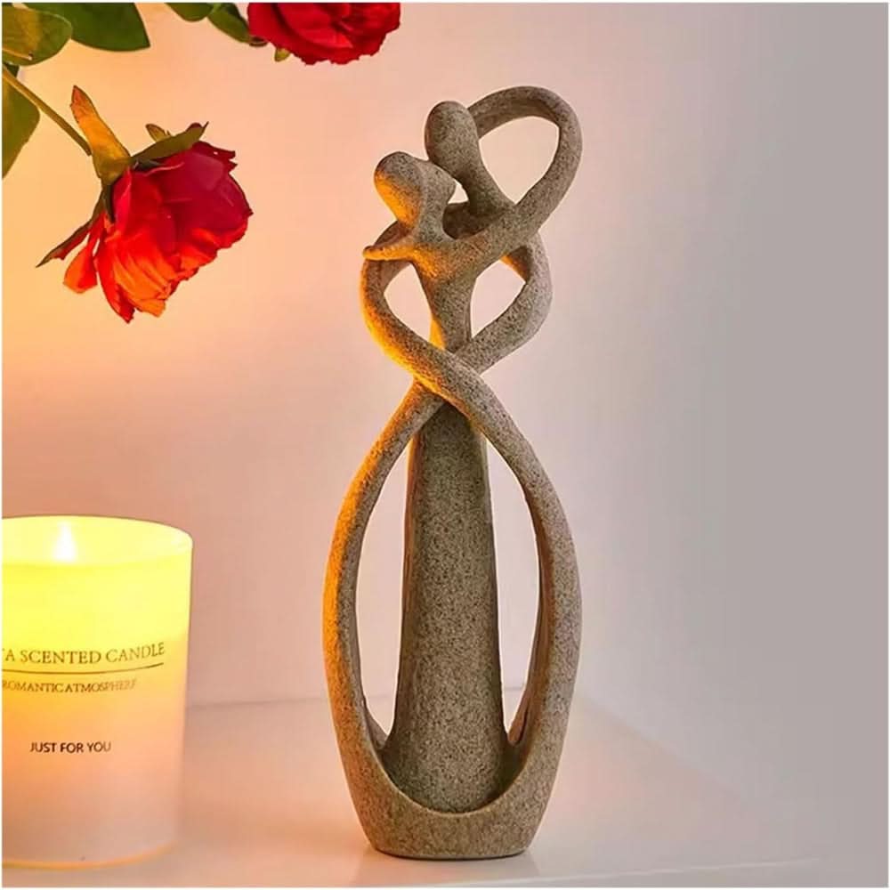 BowLift | Abstract Love Sculpture – Modern Polyresin Home Décor