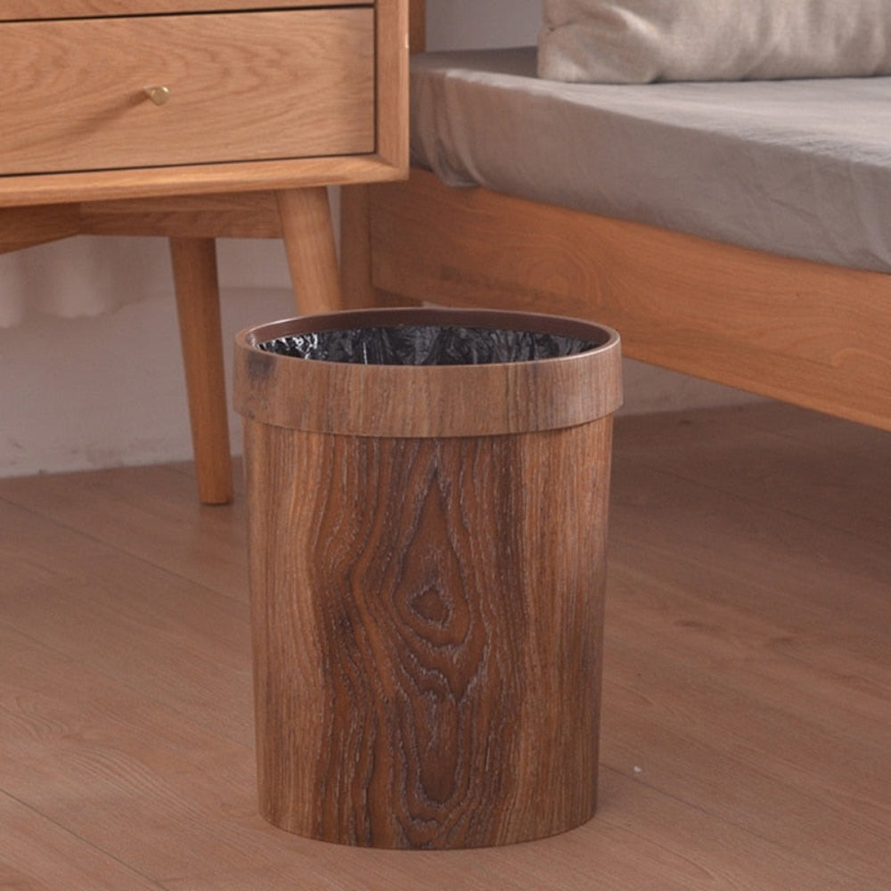 BowLift | LignoBin – Scandinavian Style Wooden-Effect Waste Bin (8L)