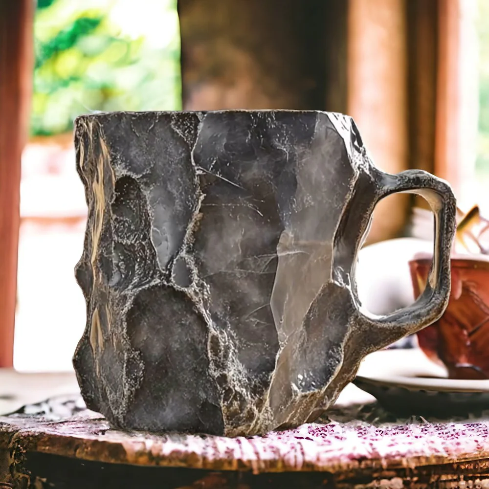 BowLift | Coffee Mug with Natural Crystal Stone Look