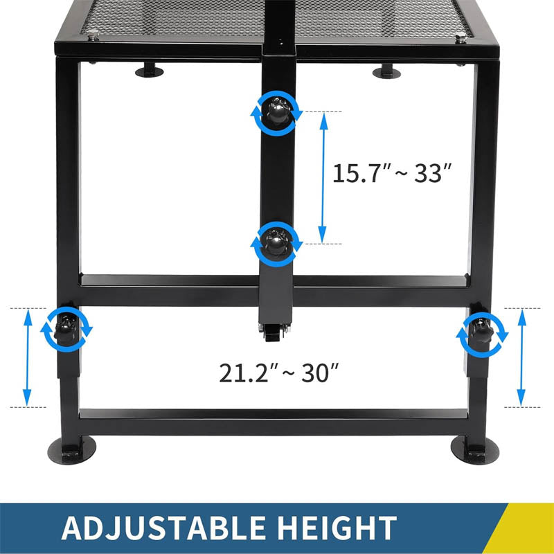 BowLift | Goat & Sheep Stand 51x23 inches Livestock Stand height adjustable, Used for shearing wool, Black