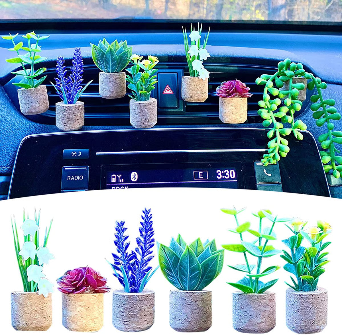 BowLift | Ventilation Clip with Fragrance Set — Fresh Car Accessory made of Cork
