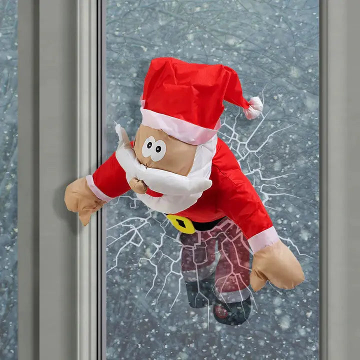 BowLift | Cheerful Christmas Window Figure ClausKlap – Moving Sound-Activated Decoration