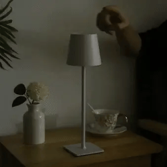 BowLift | Luminara™ | Modern Rechargeable LED Wireless Table Lamp | Portable Lighting for Home, Office & Outdoor Use