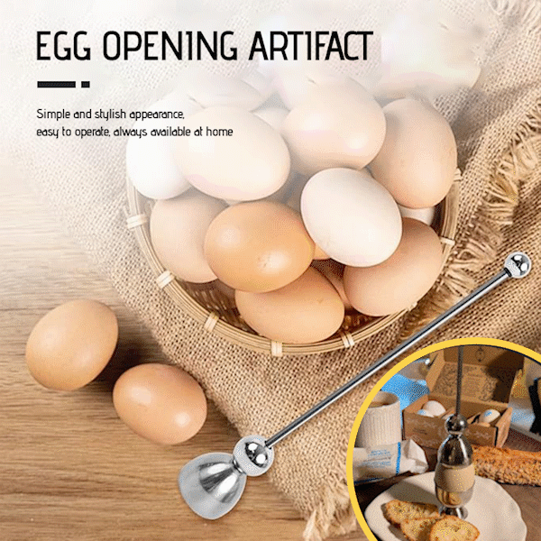 BowLift | Luxurious Egg Opener made of Stainless Steel – Perfect for Breakfast Eggs & Soft Boiled Eggs