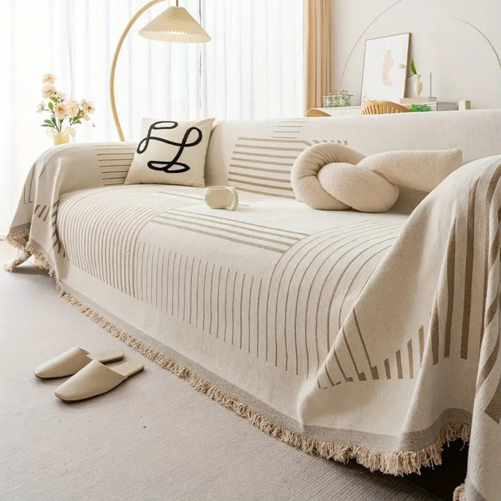 BowLift | Luxurious Snowflake Chenille Sofa Cover