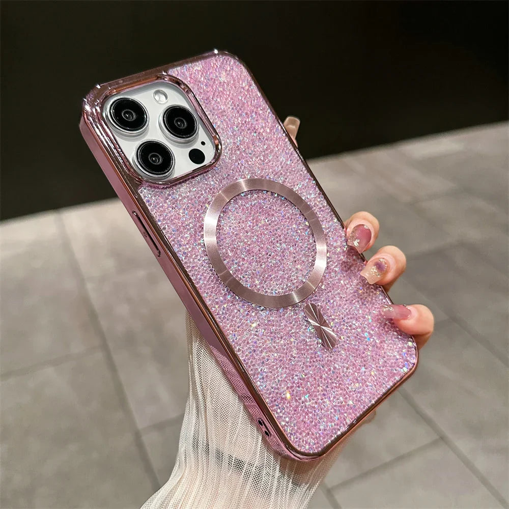 BowLift | Bling Glitter Magnetic Case for iPhone