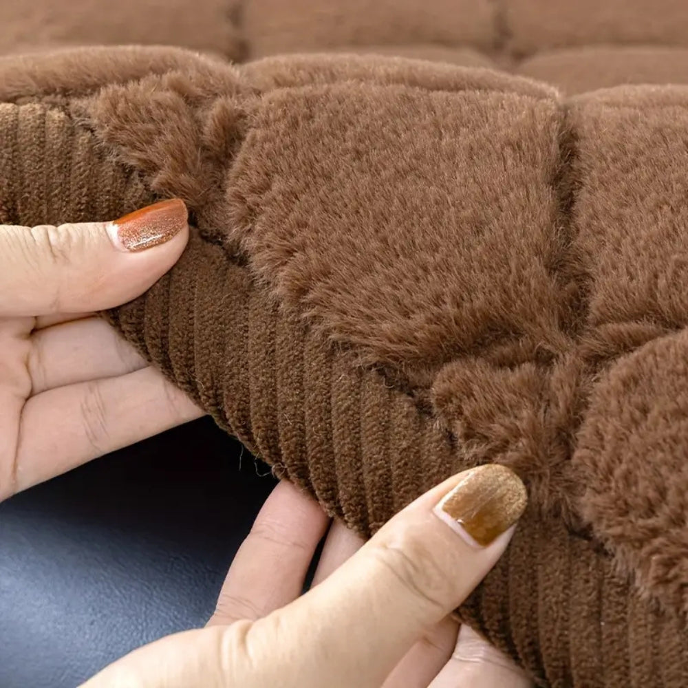 BowLift | Luxury Plush Diamond Stitched Sofa Cover