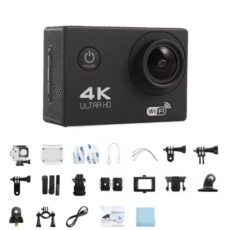 BowLift | 4K Ultra HD Sport Pro Camera - Wifi Enabled and Waterproof for Vlogging and Outdoor Sports