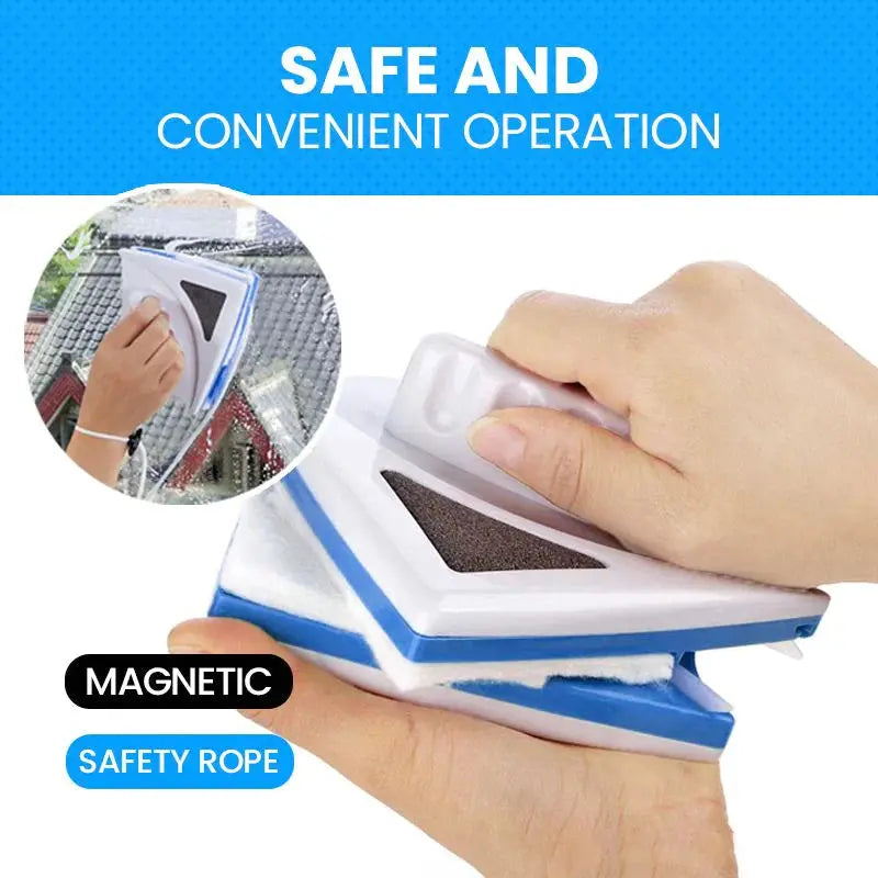 BowLift | Magnetic Triangle Window Cleaner – safe double cleaning