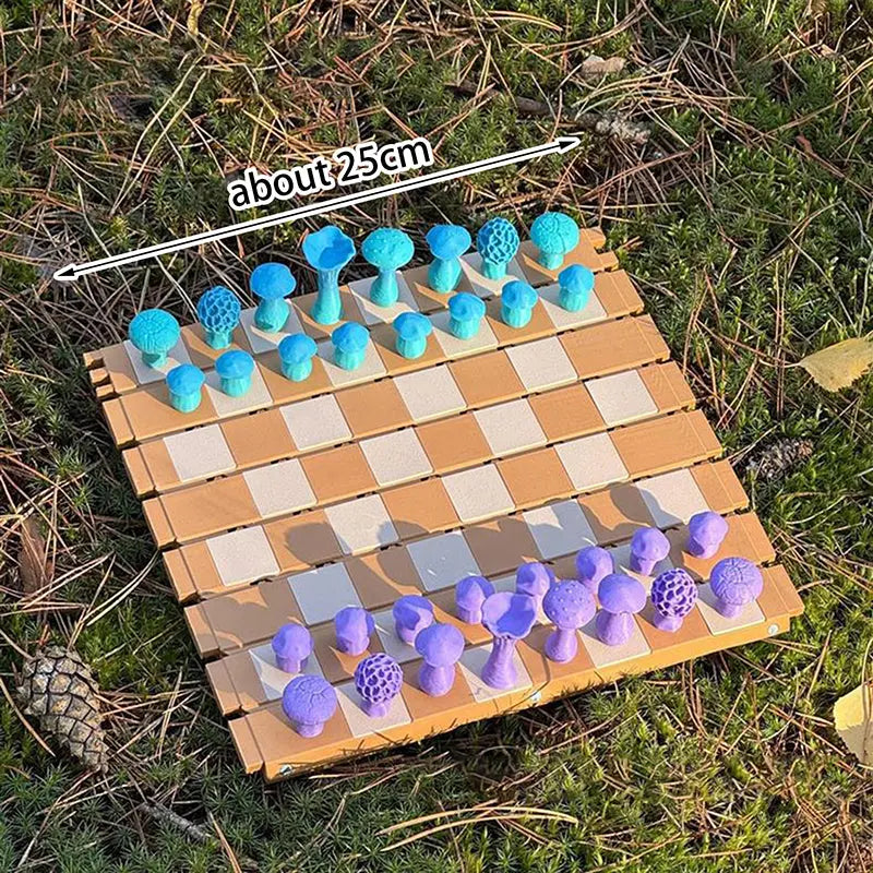 BowLift | Magnetic Mushroom Chess Set – Enchanted Strategy Game