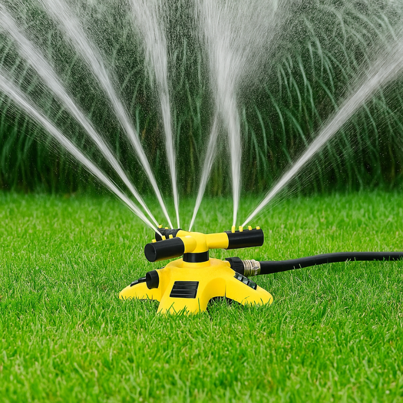 BowLift | 360° Rotating Lawn Sprinkler | Stable, Multi-Angle Nozzles for Even Coverage in Large Gardens