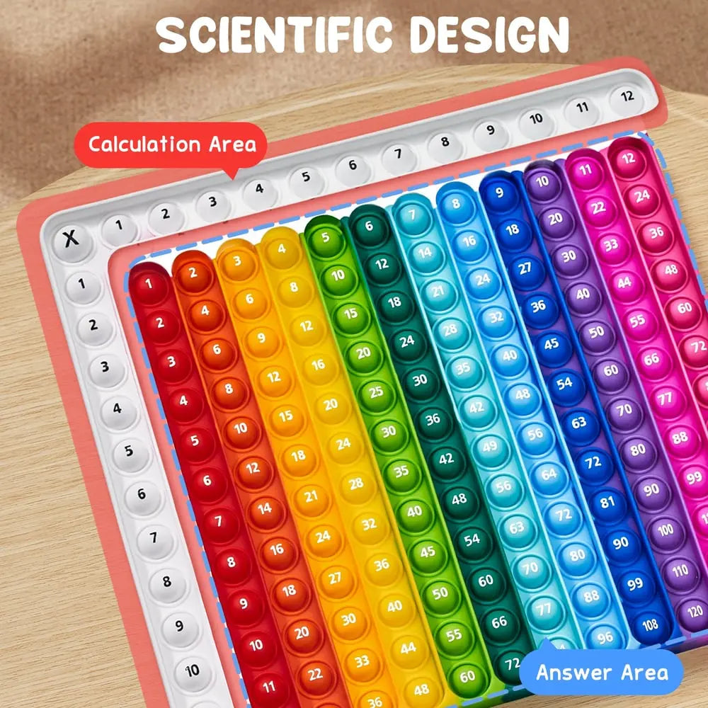 BowLift | Math-Fidget-Game – Interactive Learning Cards with Pop-It Function!