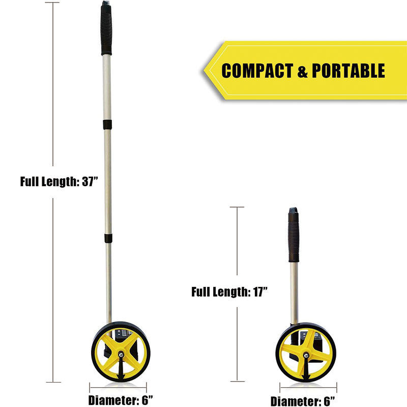 BowLift | Measuring Wheel in Feet and Inches , 6-Inch, 10,000 FT Capacity , for Lawn/Hard/Soft/Wood Road Measuring