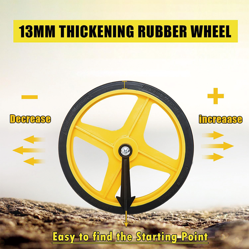BowLift | Measuring Wheel in Feet and Inches , 6-Inch, 10,000 FT Capacity , for Lawn/Hard/Soft/Wood Road Measuring