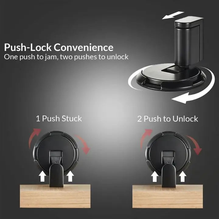 BowLift | Mechanical Floor Door Stopper – Sturdy, Adjustable Floor Bracket