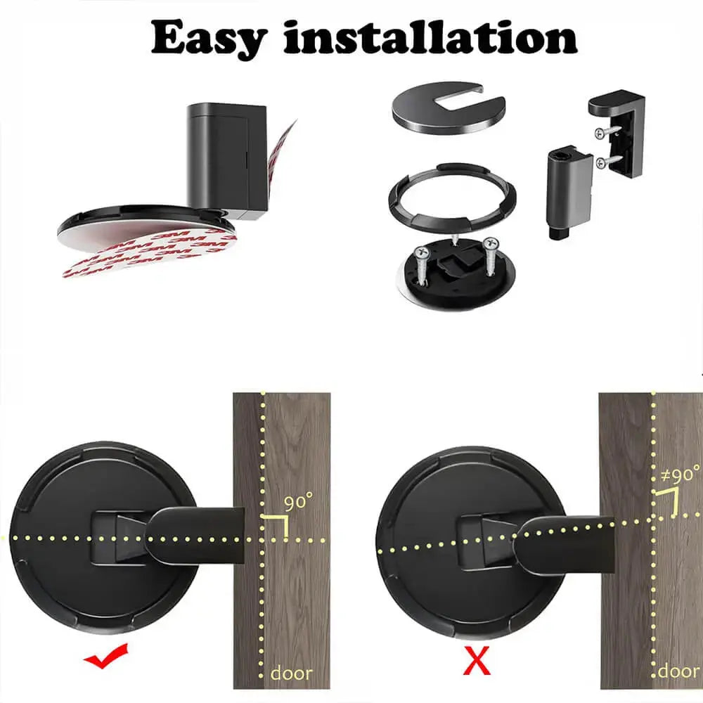BowLift | Mechanical Floor Door Stopper – Push System for Secure Door Hold