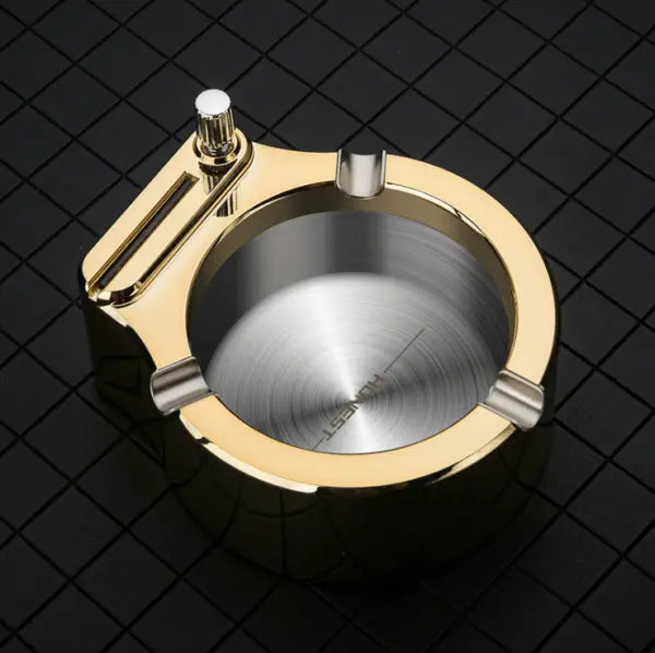 BowLift | Metal ashtray with stick lighter – Elegant & refillable