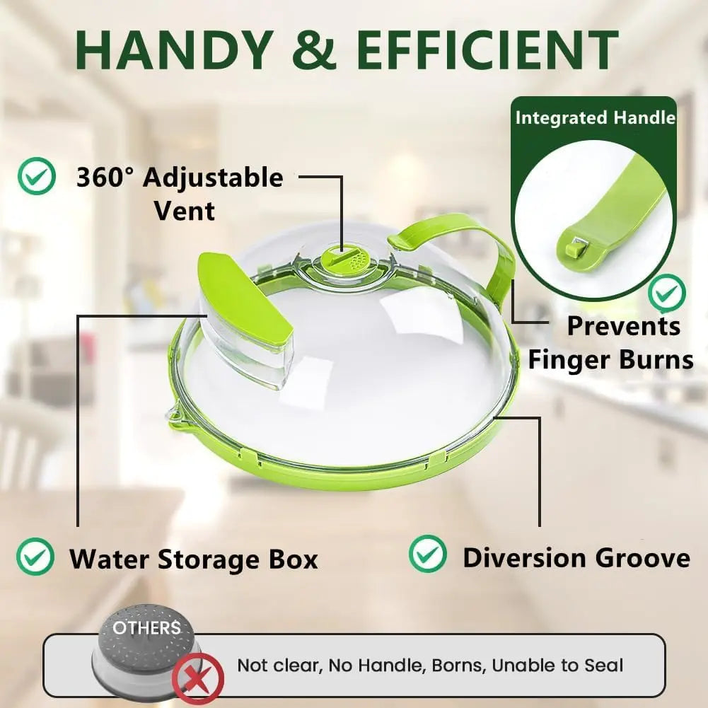 BowLift | Microwave steam cover with built-in damper for faster, cleaner heating