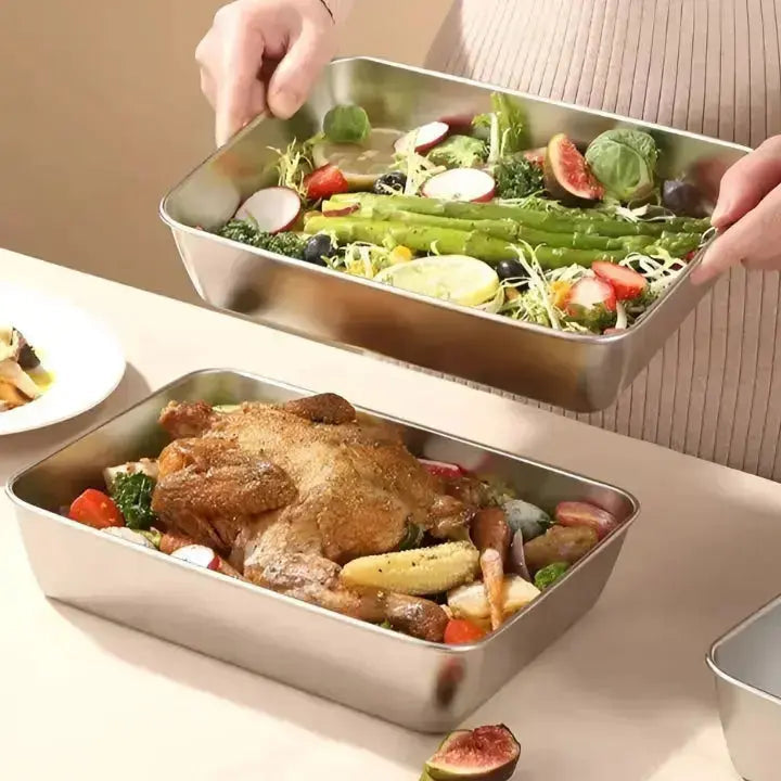 BowLift | Microwave-safe stainless steel containers with lid