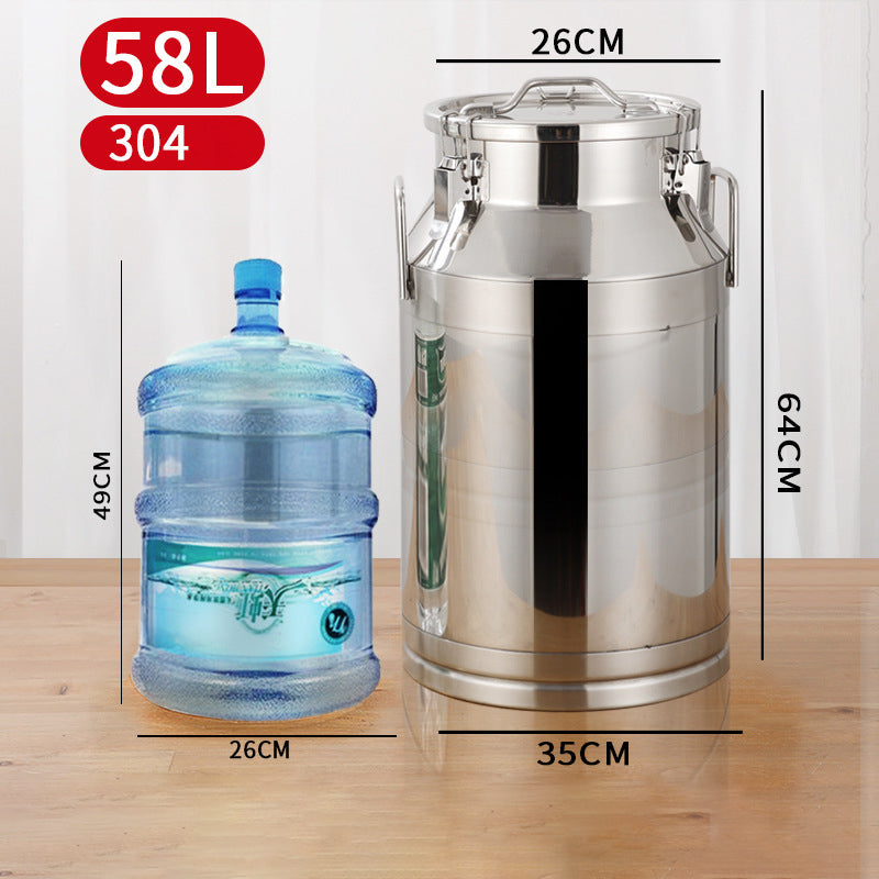 BowLift | Ultra-Thick 304 Stainless Steel Sealed Barrel Wine Barrel Milk Barrel Tea Can Peanut Cooking Oil Barrel