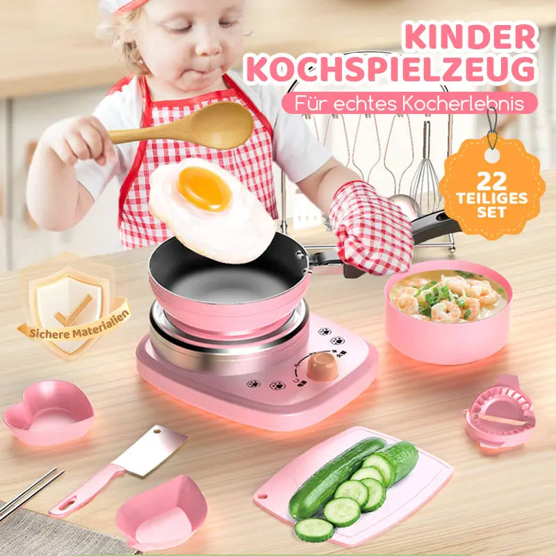 BowLift | Mini Kitchen Cooking Toy for Kids – 22-Piece Set