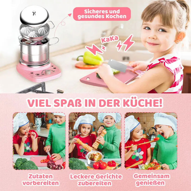 BowLift | Mini Kitchen Cooking Toy for Kids – 22-Piece Set