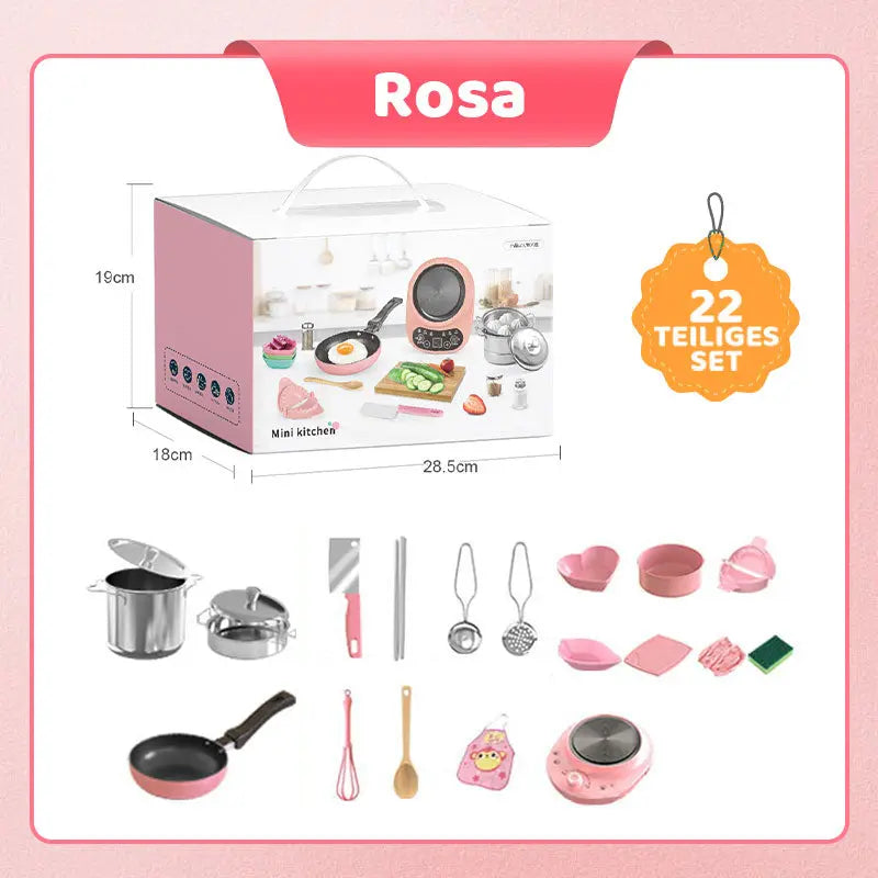 BowLift | Mini Kitchen Cooking Toy for Kids – 22-Piece Set